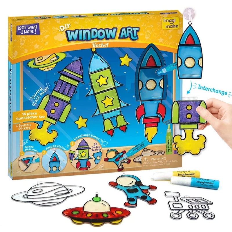 Imagimake Window Art Rocket