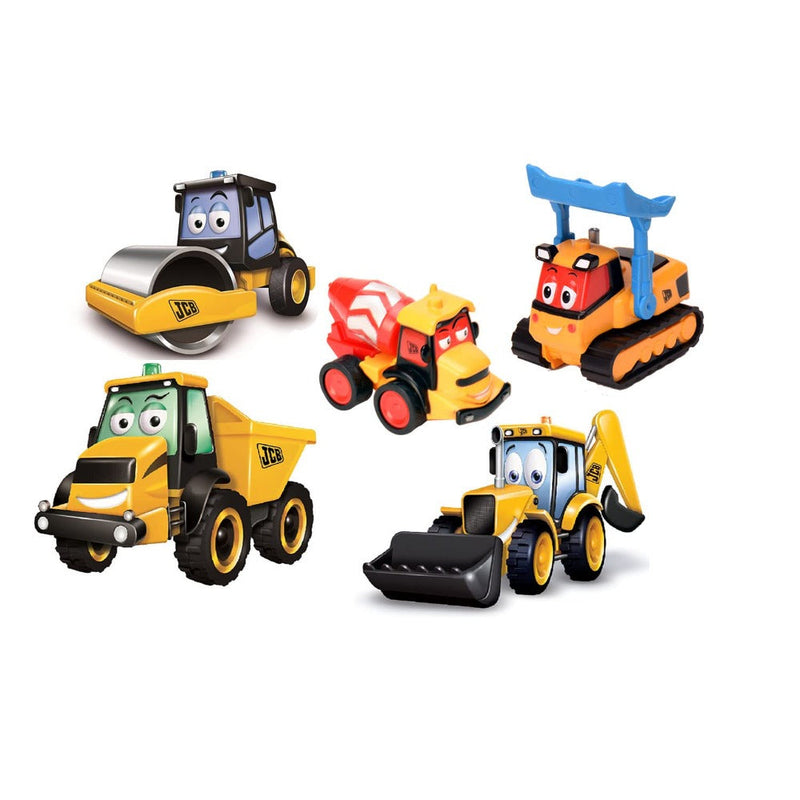 JCB My First Muddy Friends ( Pack of 5), Pull Back Toy