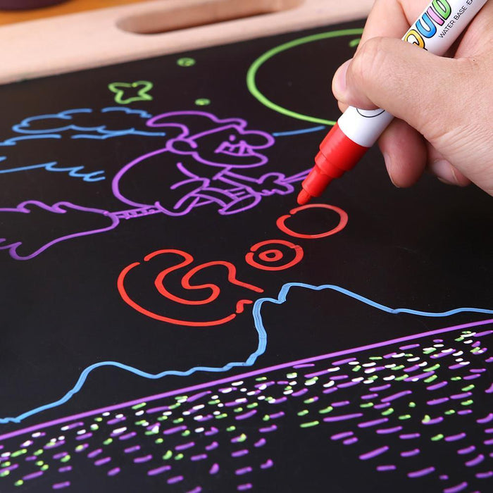 Jar Melo Liquid Chalk Markers -6 Colors-Arts & Crafts-Jarmelo-Toycra