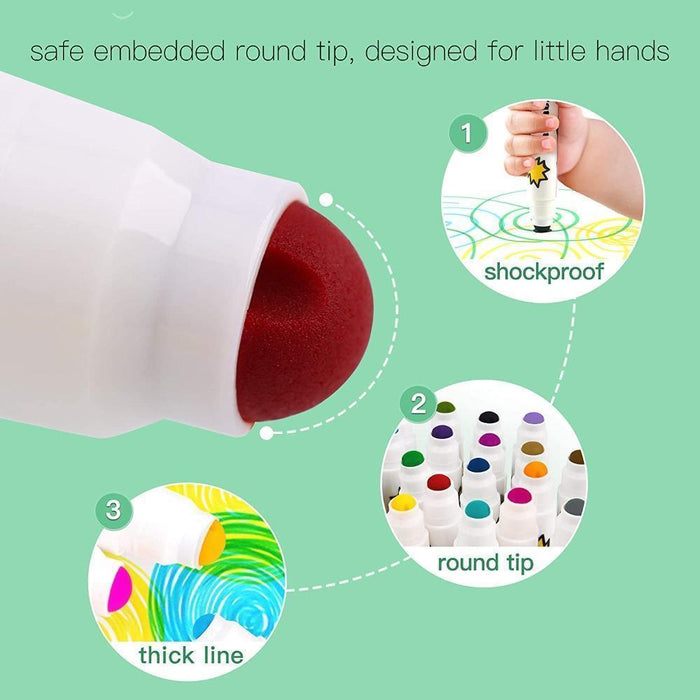 Jar Melo Special Round Tip Washable Markers — Toycra