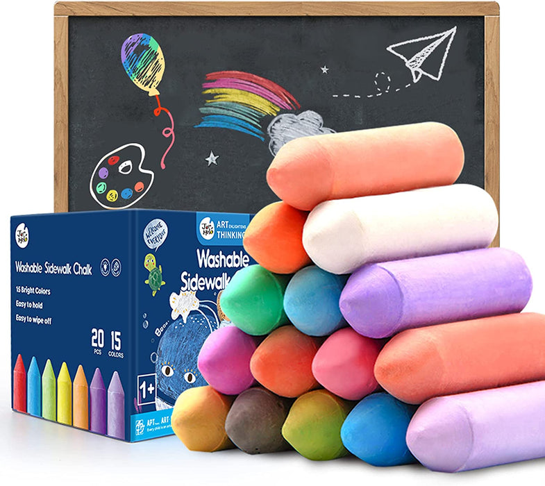 Jar Melo Washable Chalks Set of 15 Colors-Arts & Crafts-Jarmelo-Toycra