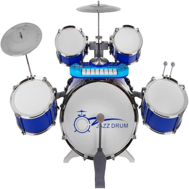 Jazz Drum Dj Rock Drum With Keyboard Set - Multi Color