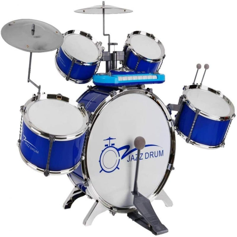 Jazz Drum Dj Rock Drum With Keyboard Set - Multi Color