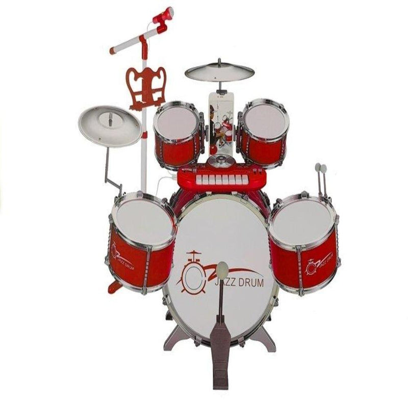 Jazz Drum Dj Rock Drum With Keyboard Set - Multi Color