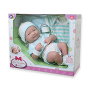 Jc toys La Newborn Blue Deluxe Layette Set-Dolls-Jc toys-Toycra