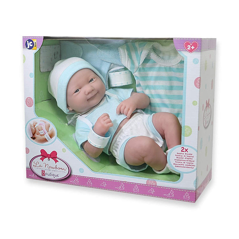 Jc toys La Newborn Blue Deluxe Layette Set-Dolls-Jc toys-Toycra