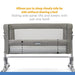 Joie Roomie Glide -Foggy Grey-Cribs & Cots-Joie-Toycra
