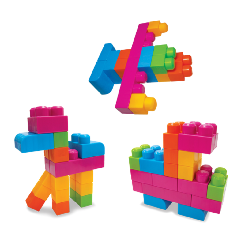 Jumbo Blocks-42 Pcs in Transparent Container