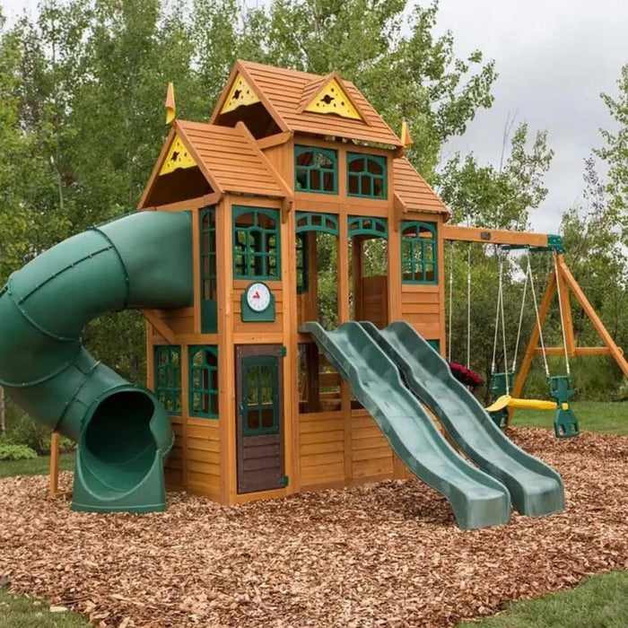 KidKraft Falcon Ridge Wooden Swing Set Playset Toycra