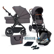 Kinderkraft B-Tour 3In1 Travel System with Car Seat included - Dark Grey