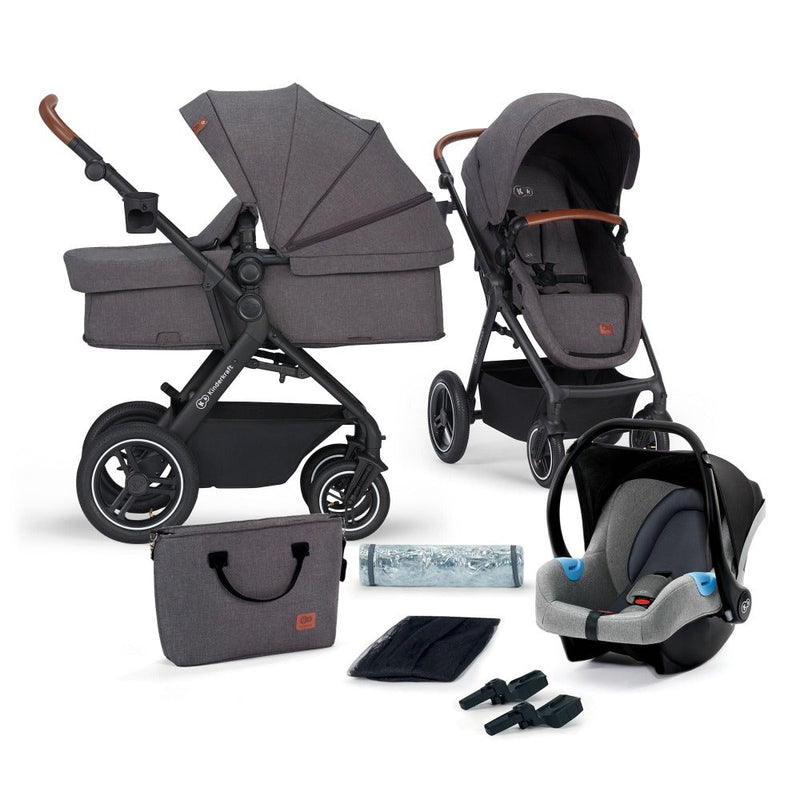 Kinderkraft B-Tour 3In1 Travel System with Car Seat included - Dark Grey