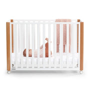 Kinderkraft Koya Wooden 4in1 Cot With Playpen Function + Mattress White