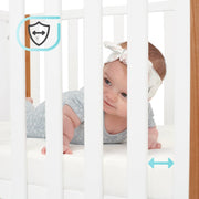 Kinderkraft Koya Wooden 4in1 Cot With Playpen Function + Mattress White