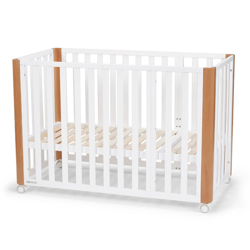 Kinderkraft Koya Wooden 4in1 Cot With Playpen Function + Mattress White