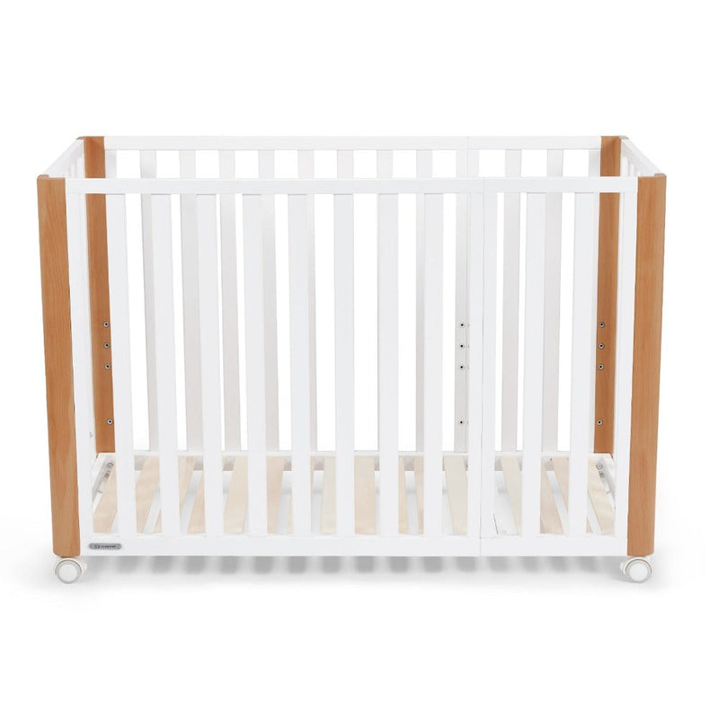 Kinderkraft Koya Wooden 4in1 Cot With Playpen Function + Mattress White