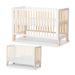 Kinderkraft Lunky Wooden Cot With Mattress White-Cribs & Cots-Kinderkraft-Toycra