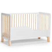 Kinderkraft Lunky Wooden Cot With Mattress White