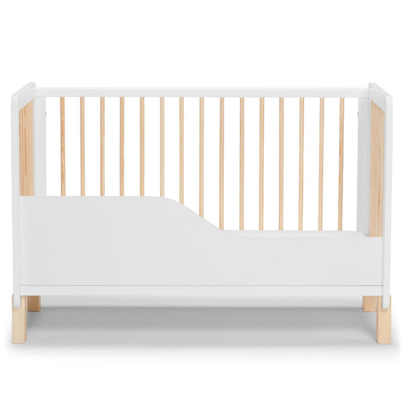 Kinderkraft Lunky Wooden Cot With Mattress White