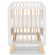 Kinderkraft Lunky Wooden Cot With Mattress White