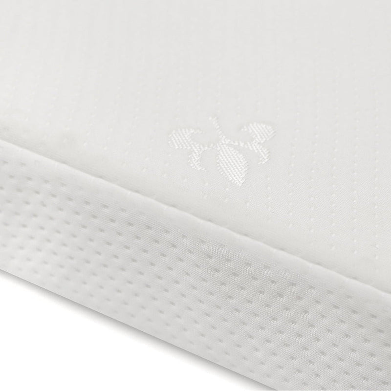 Kinderkraft Lunky Wooden Cot With Mattress White