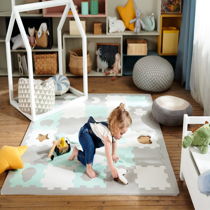 Kinderkraft Luno Shapes Foam Puzzle Mat-Mats, Gym & Activity-Kinderkraft-Toycra
