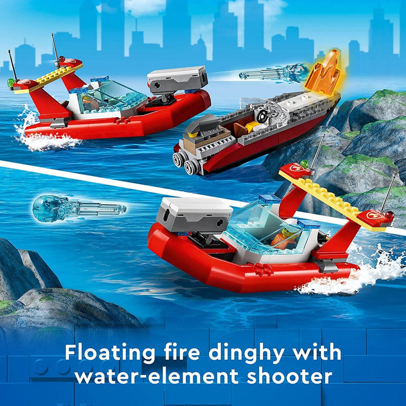 LEGO 60308 City Seaside Police and Fire Mission -297 Pieces-Construction-LEGO-Toycra