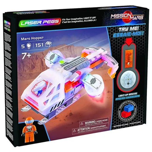 Laser Pegs Mars Hopper Light-Up Building Block Playset-Construction-Laser Pegs-Toycra