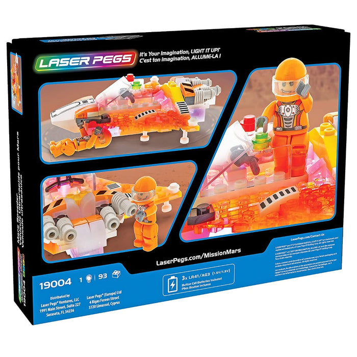 Laser Pegs Mars Speeder Light-Up Building Block Playset — Toycra