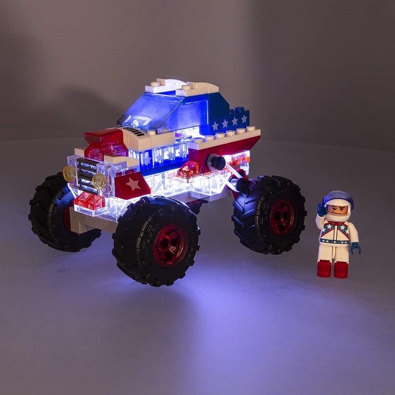 Laser Pegs Stunt Racer Light-Up Building Block Playset