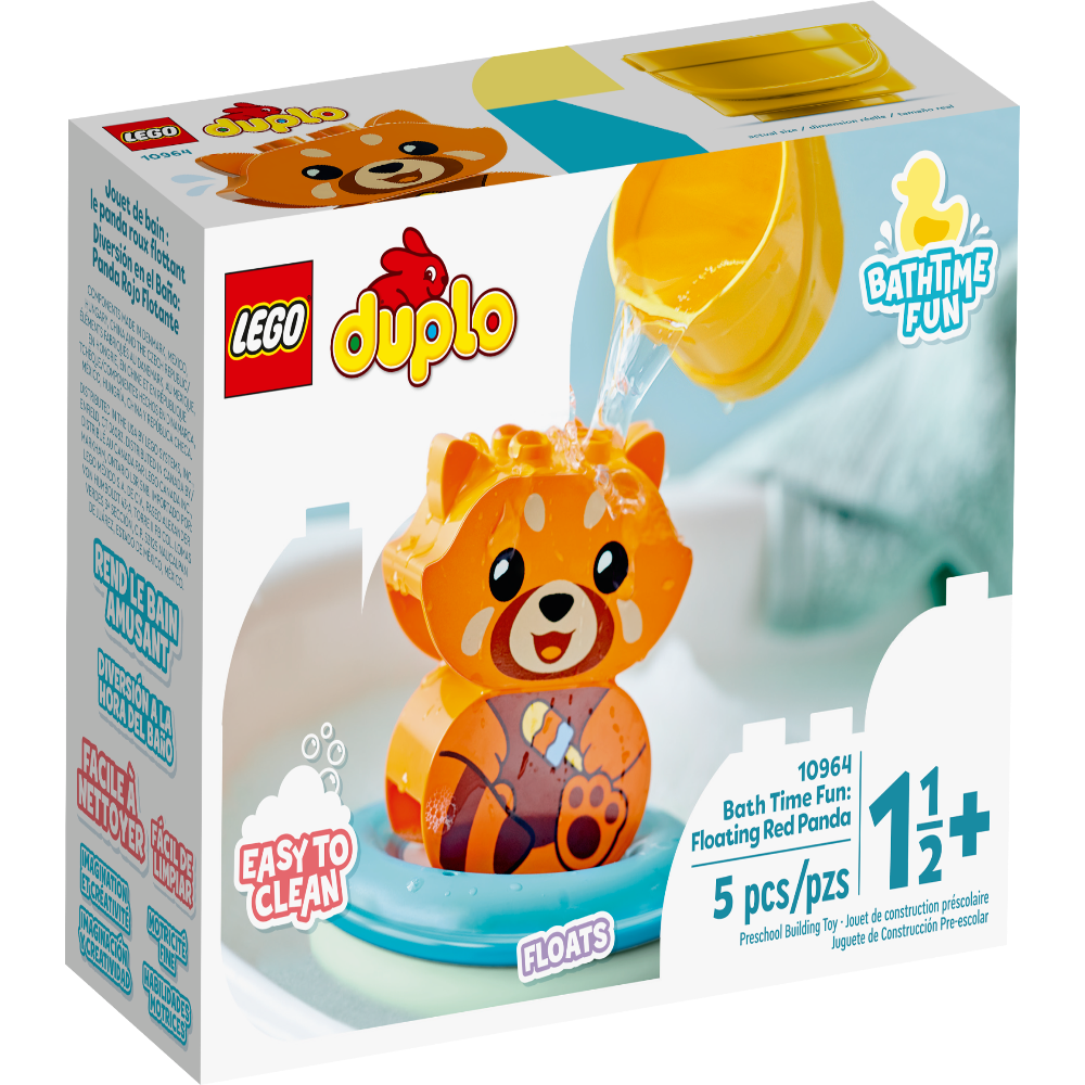 LEGO 10964 Duplo Bath Time Fun Floating Red Panda Toycra Lego 10964 duplo bath time fun floating red panda toycra