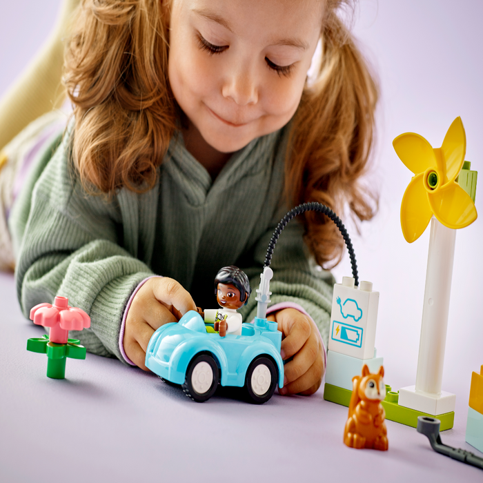 LEGO 10985 Duplo Wind Turbine And Electric Car-Construction-LEGO-Toycra