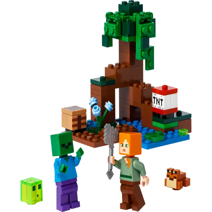 LEGO Minecraft 21240 The Swamp Adventure Set with Figures