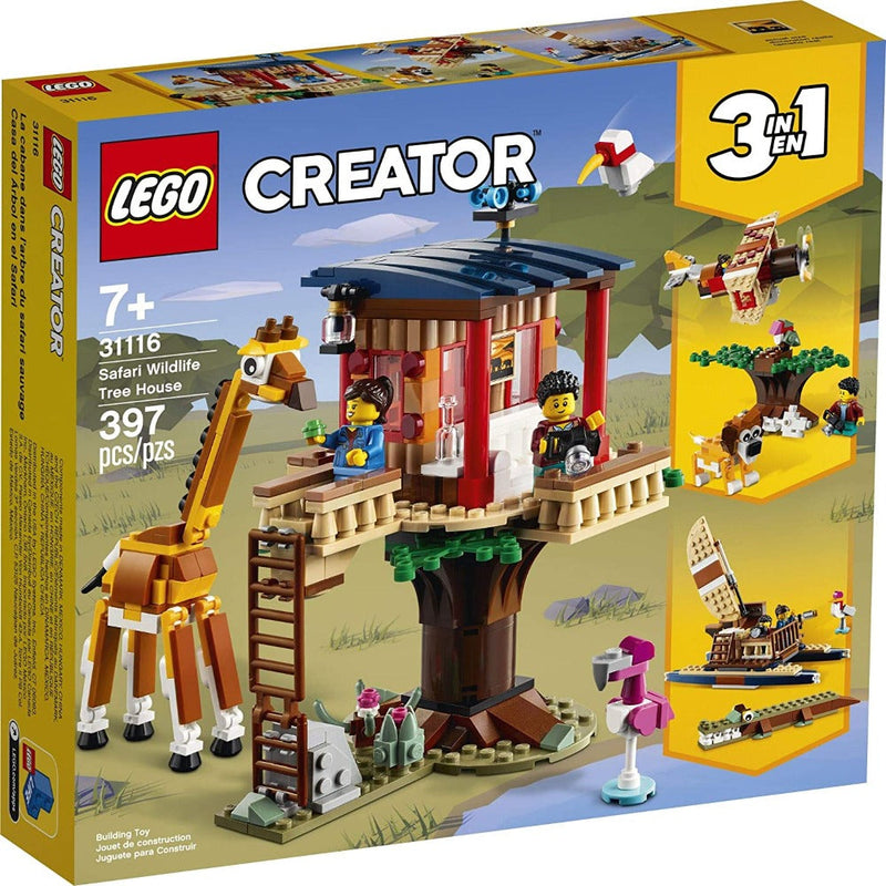 LEGO 31116 Creator 3in1 Safari Wildlife Tree House - 397 Pieces-Construction-LEGO-Toycra