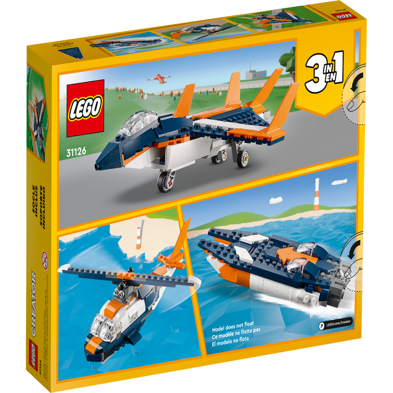LEGO 31126 Creator 3in1 Supersonic-Jet -215 Pieces