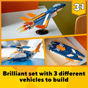 LEGO 31126 Creator 3in1 Supersonic-Jet -215 Pieces