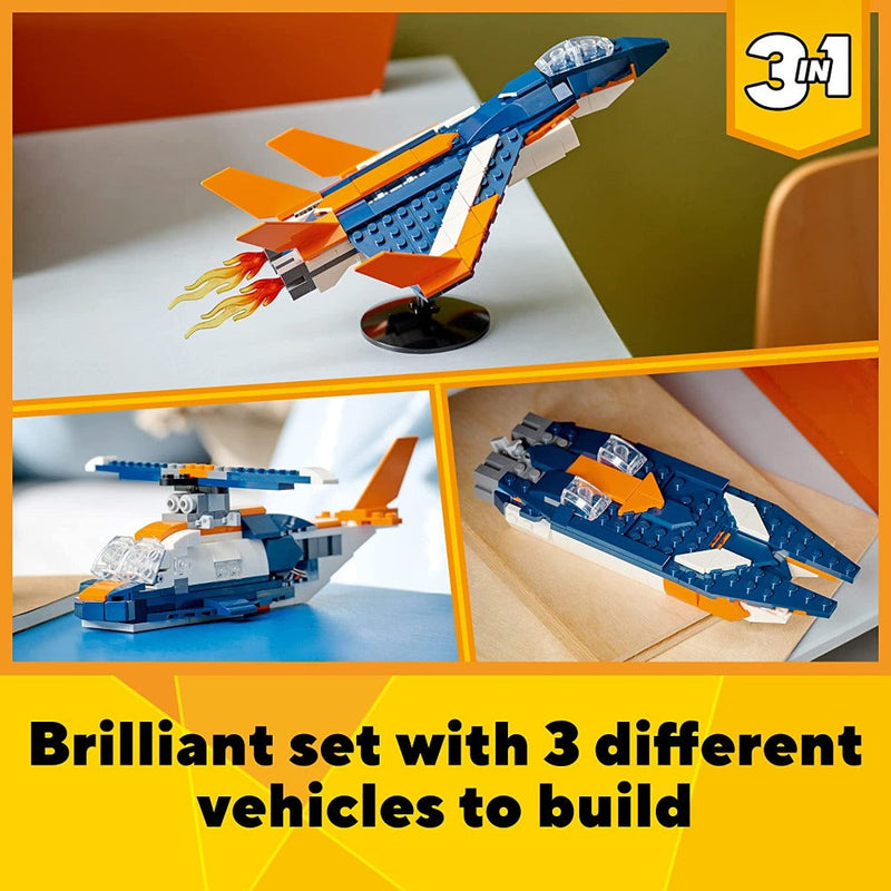 LEGO 31126 Creator 3in1 Supersonic-Jet -215 Pieces