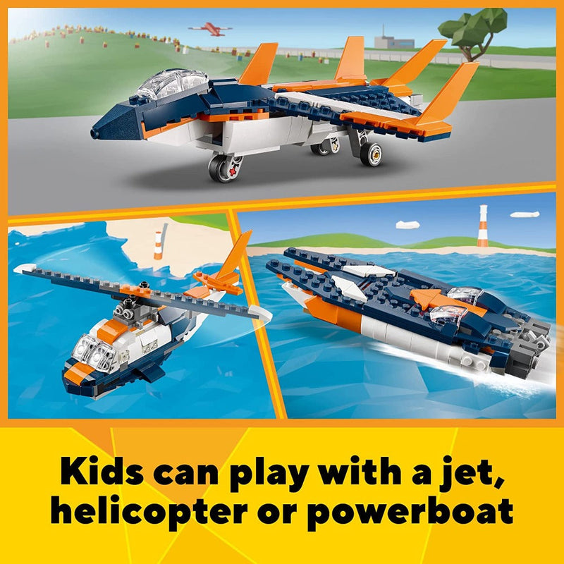 LEGO 31126 Creator 3in1 Supersonic-Jet -215 Pieces