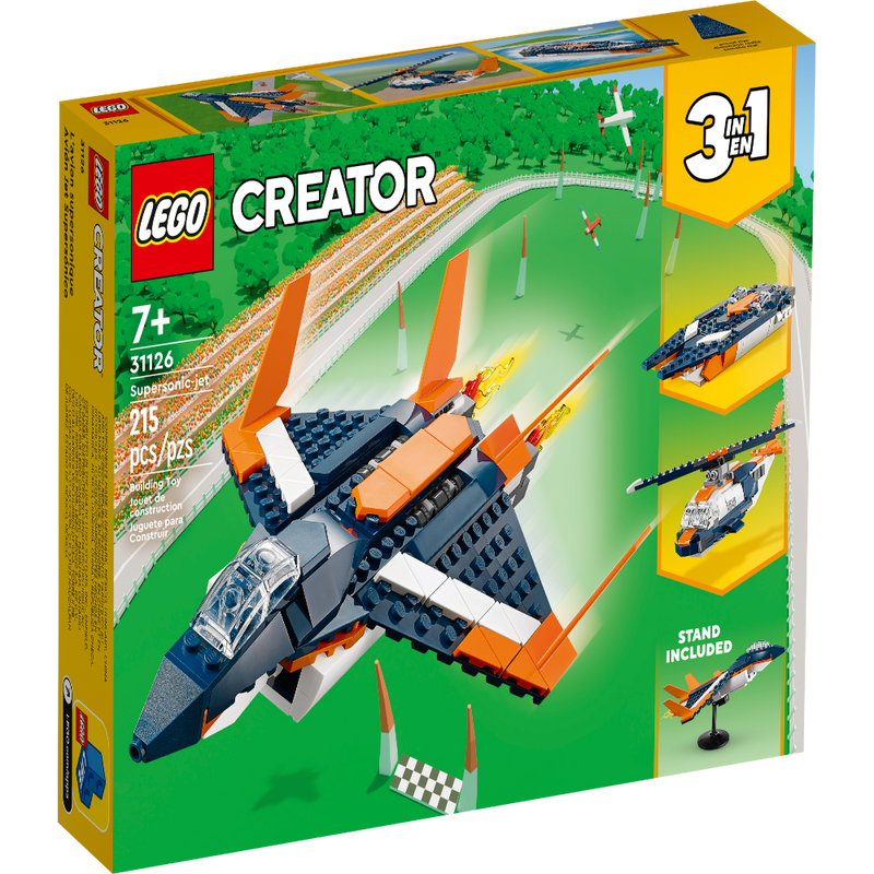 LEGO 31126 Creator 3in1 Supersonic-Jet -215 Pieces