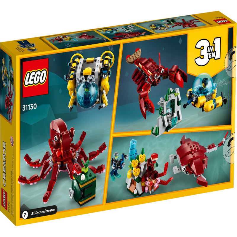 LEGO 31130 Creator 3in1 Sunken Treasure Mission - 522 Pieces
