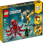 LEGO 31130 Creator 3in1 Sunken Treasure Mission - 522 Pieces