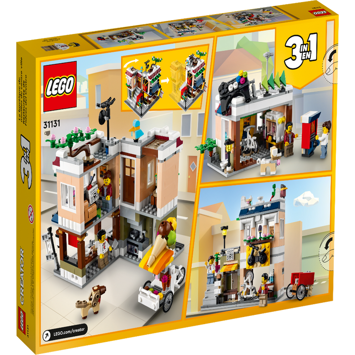 LEGO Creator 3-in-1 Townhouse Pet Shop & Cafe 31097 Store Building Set