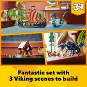 LEGO 31132 Creator 3in1 Viking Ship and The Midgard Serpent - 1192 Pieces