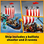 LEGO 31132 Creator 3in1 Viking Ship and The Midgard Serpent - 1192 Pieces