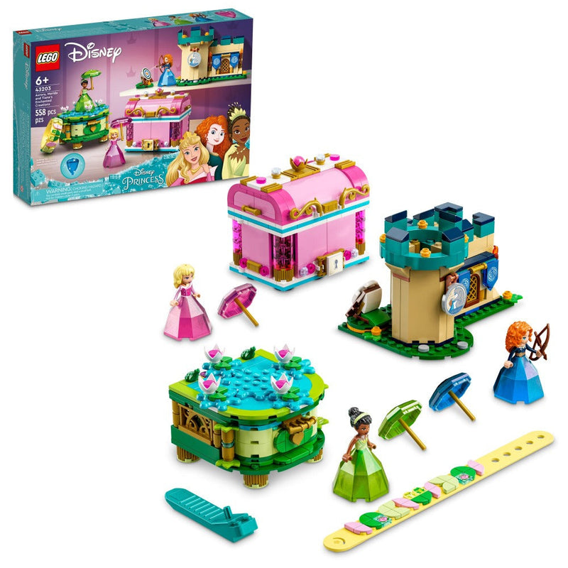 LEGO 43203 Disney Princess Aurora, Merida and Tiana’s Enchanted Creation