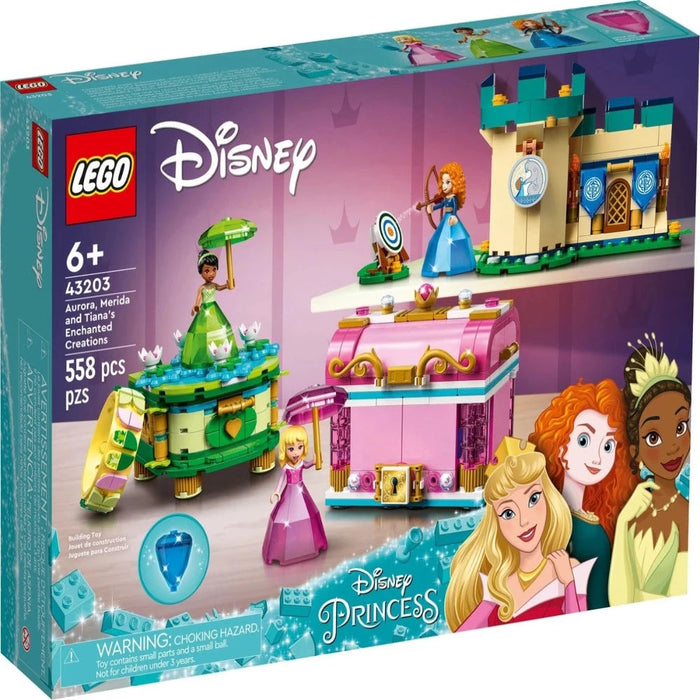 LEGO 43203 Disney Princess Aurora, Merida and Tiana’s Enchanted Creation-Construction-LEGO-Toycra