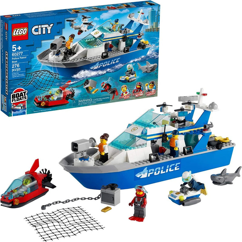 LEGO 60277 City Police Patrol Boat -276 Pieces