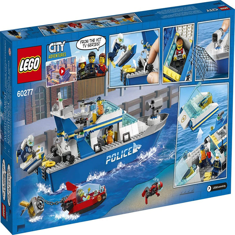 LEGO 60277 City Police Patrol Boat -276 Pieces