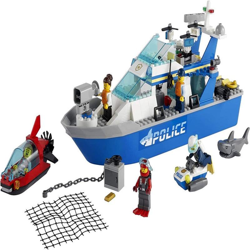 LEGO 60277 City Police Patrol Boat -276 Pieces