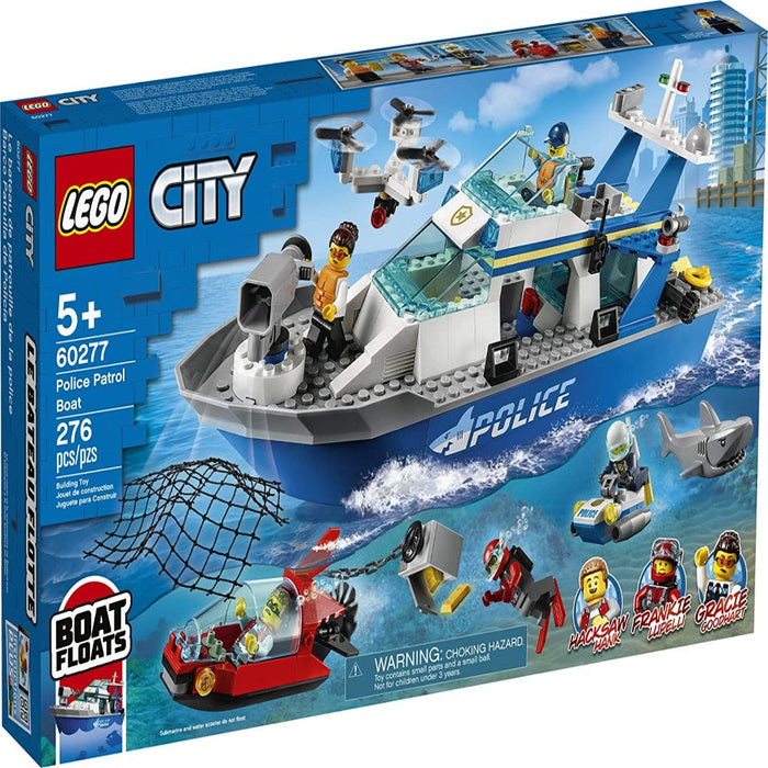 LEGO 60277 City Police Patrol Boat -276 Pieces
