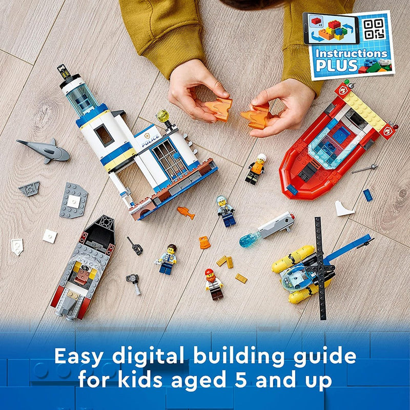 LEGO 60308 City Seaside Police and Fire Mission -297 Pieces-Construction-LEGO-Toycra